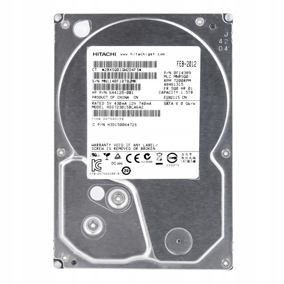 ハードディスク DESKSTAR 1TB 7200RPM HDD Hard Disk 1.5TB Hitachi DeskStar 7K3000 7200RPM SATA III 3.5