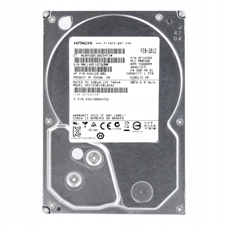 Hard Disk 1.5TB Hitachi DeskStar 7K3000 7200RPM SATA III 3.5''