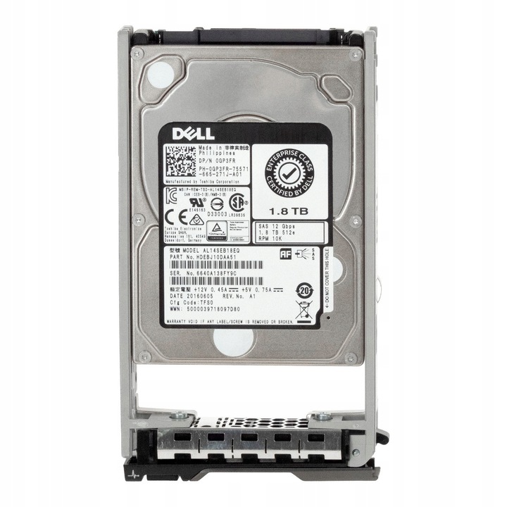 Hard Disk 2.5'' Dell 1.8TB 10K 128MB SAS-3