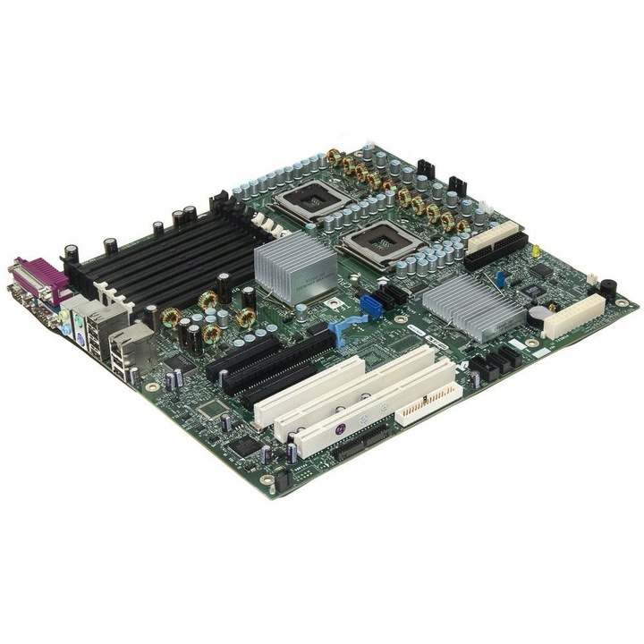 Dell 0F9382 alaplap, Socket 771, 8 DDR2 foglalat, 5 SATA csatlakozó, Precision 490-hez