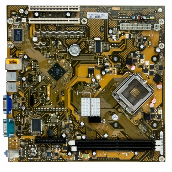 Fujitsu D2480-A12 GS4 alaplap, Socket 775, 2 RAM foglalat, 266x264mm