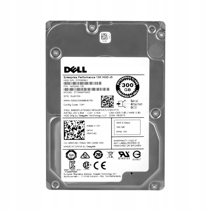 Hard Disk 300GB 15K 128MB SAS-2 2.5'' DELL ST300MP0005