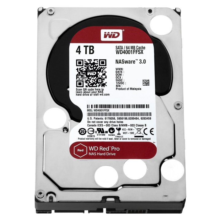 Hard Disk 4TB Western Digital WD4001FFSX 7200rpm 64MB SATA III 3,5''
