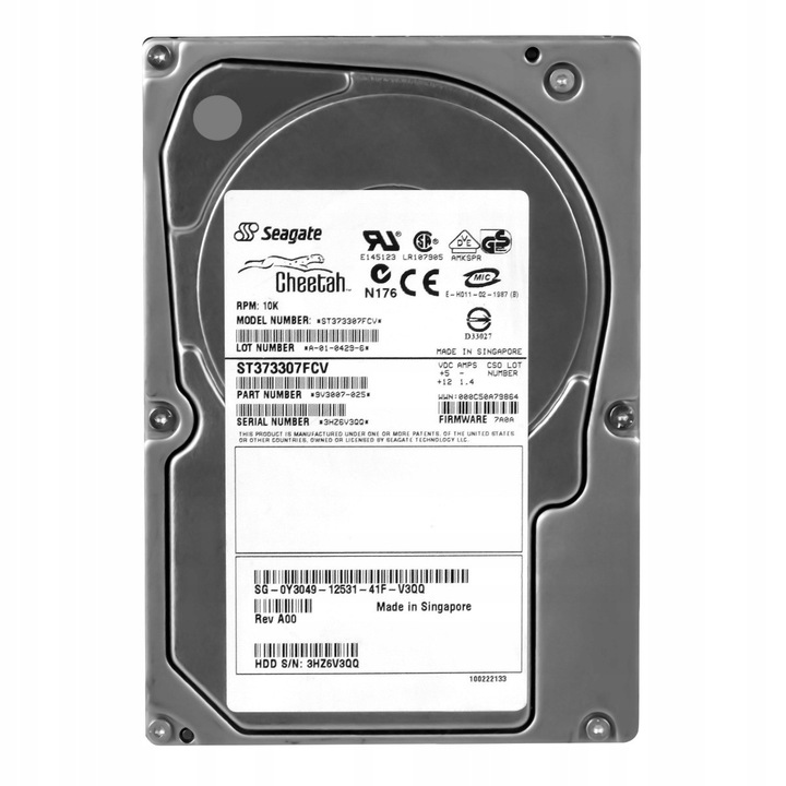 Hard Disk server 73GB 10K 16MB FC 3.5'' Dell