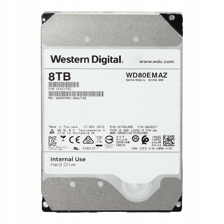 Hard Disk 3.5" 8TB SATA III 5400 RPM 256MB Cache
