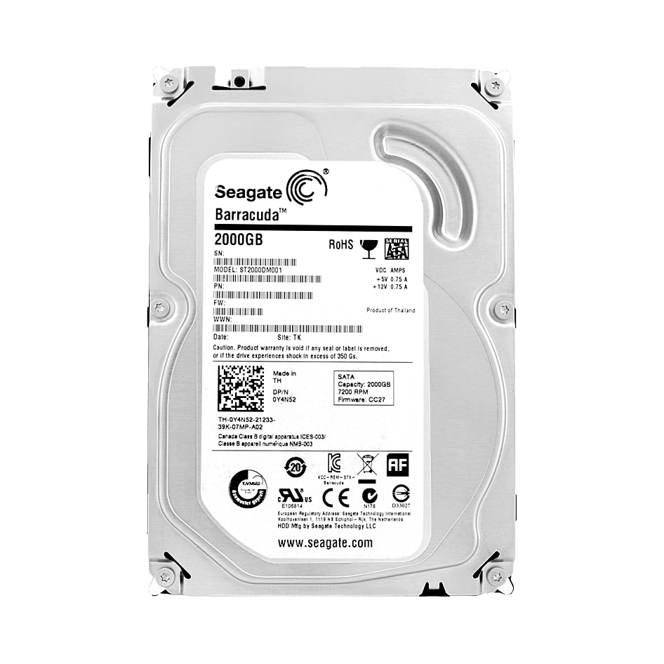 HDD Seagate Barracuda 2TB, 7200rpm, 64MB cache, SATA III - eMAG.ro