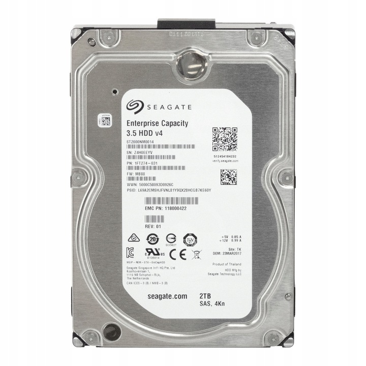 Merevlemez 2TB Seagate 7200RPM 128MB SAS-3 3.5''