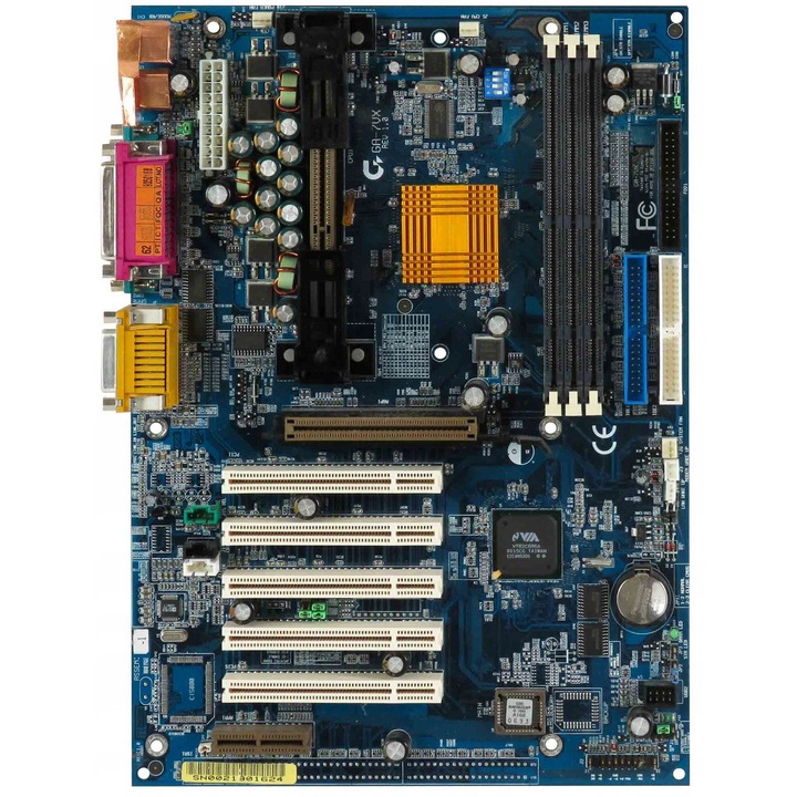 Дънна платка Gigabyte GA-7VX Slot A, SDRAM, 5 PCI, 3 слота RAM, черен цвят