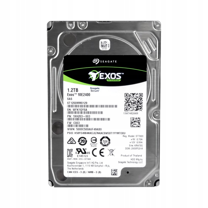 Hard Disk 2.5" Seagate Exos 1.2TB 10K SAS III, 12 Gbit/s, 10000 RPM