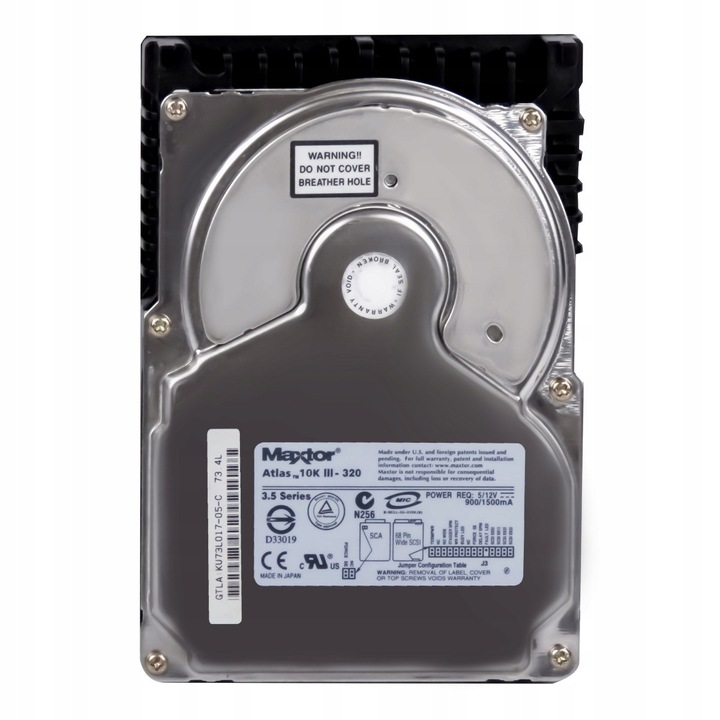 Hard Disk 73GB, ATLAS 10K III, 10000RPM, 8MB, 3.5"