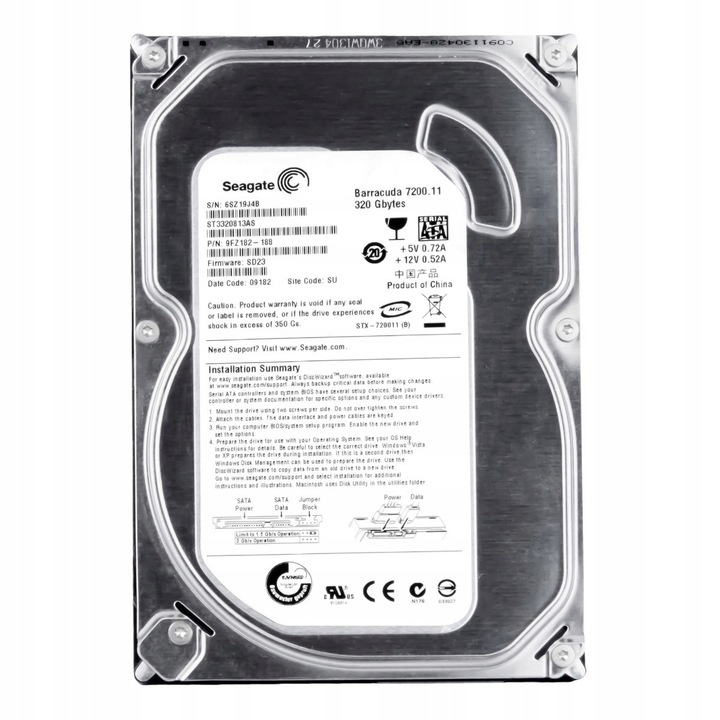 Hard Disk 320GB Seagate Barracuda 7200.11 8MB SATA II 3,5''