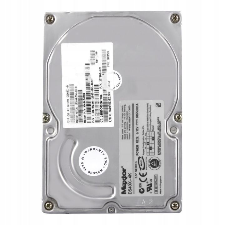 Hard Disk 3.5'' Maxtor DiamondMax D540X 40GB, ATA, 5400RPM, 2MB