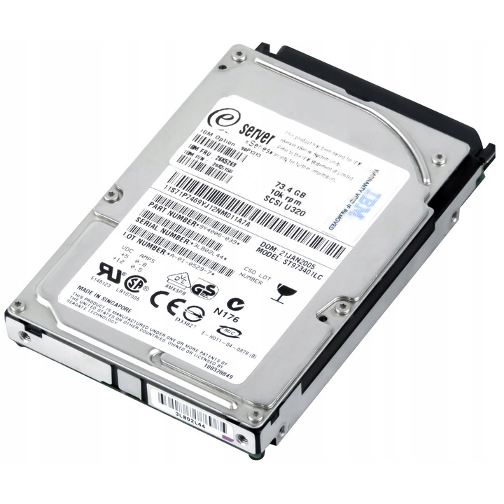 Merevlemez 2.5'' IBM 73.4GB 10000RPM SCSI U320 8MB