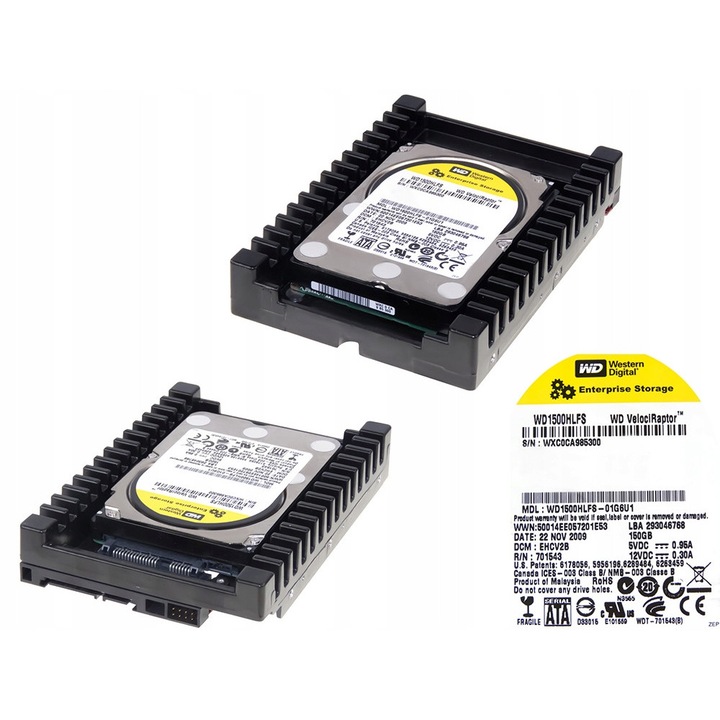 Hard Disk 3.5'' Western Digital VelociRaptor 150GB 10000RPM 16MB SATA II