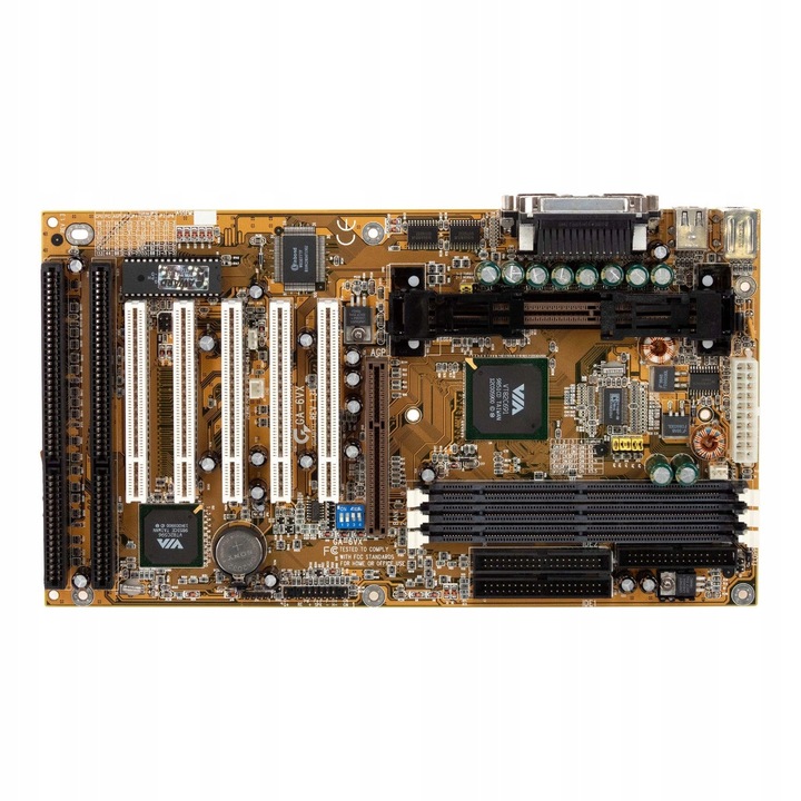 GA-6VX alaplap, 3 RAM foglalat, 5 PCI, 2 ISA, ATX