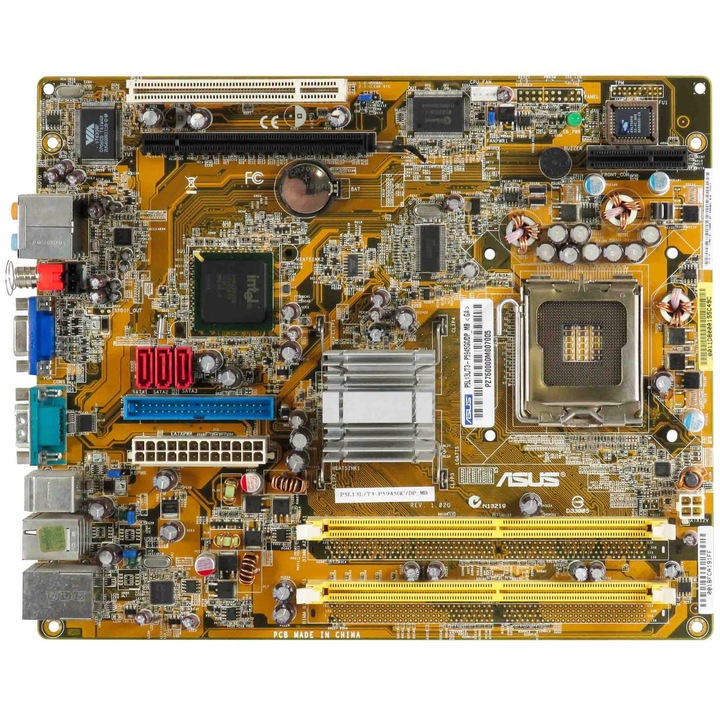 Alaplap, P5L13L, Socket 775, 2x DDR2, 1 PCI Express, 4x USB