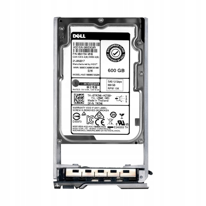 Hard Disk 600GB 15K SAS-3 2.5" Dell
