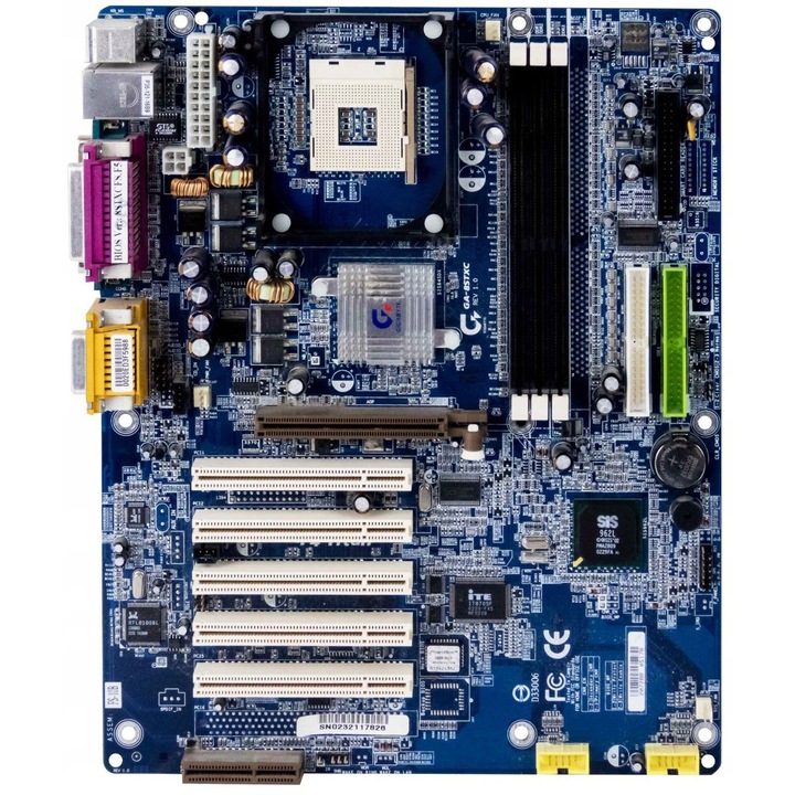 Alaplap Gigabyte GA-8STXC, Socket 478, 3 RAM foglalat, 5 PCI, 305x244mm