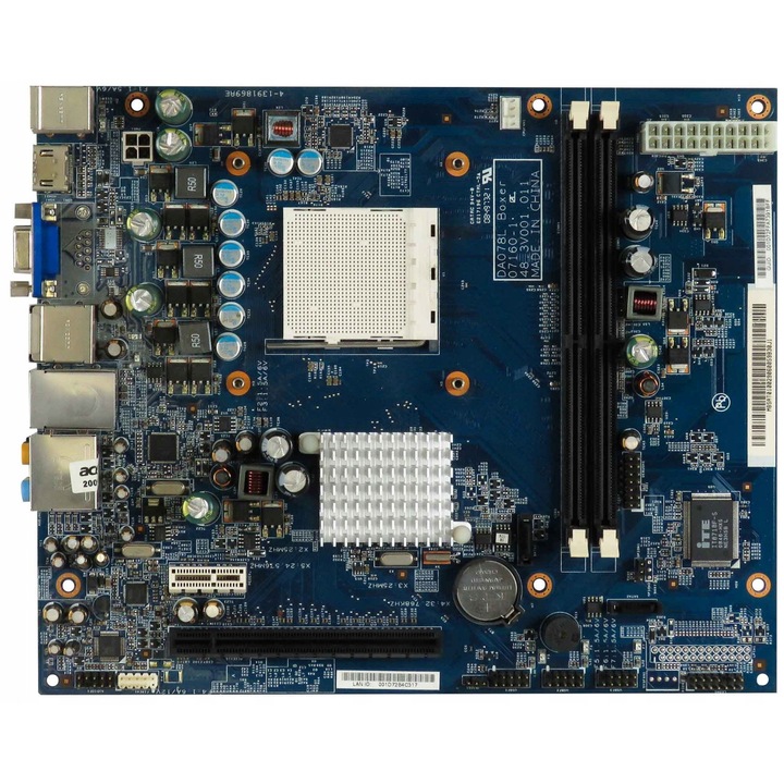 Acer DA078L AM2 alaplap, 2x DDR2 PCIe, 2 RAM foglalat, 2x SATA, 4x USB 2.0