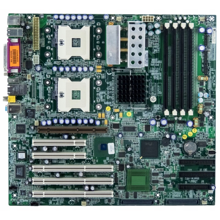 Fujitsu S2665 alaplap, 4 RAM foglalat, 3 PCI-X, 2 PCI, Socket 604