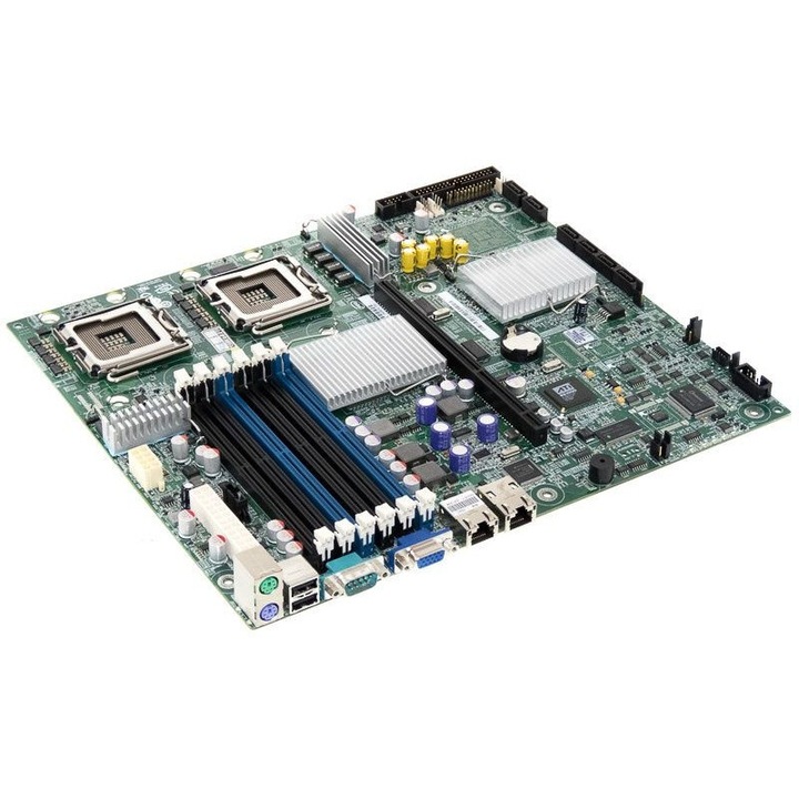 Placa de baza Intel S5000VCL, 2x SOCKET 771, 6x DDR2 FBDIMM, multicolor
