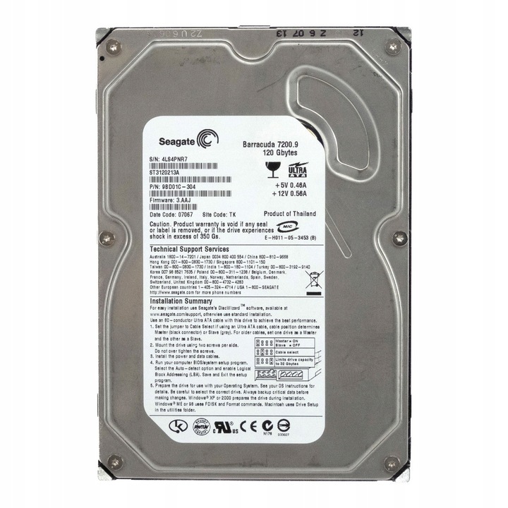 Hard Disk Seagate Barracuda 120GB 7.2K 3.5''
