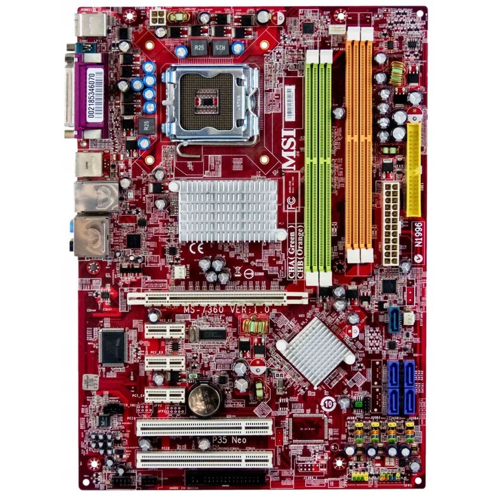 MSI MS-7360 VER: 1.0 alaplap, Socket 775, DDR2, 4 RAM foglalat, ATX