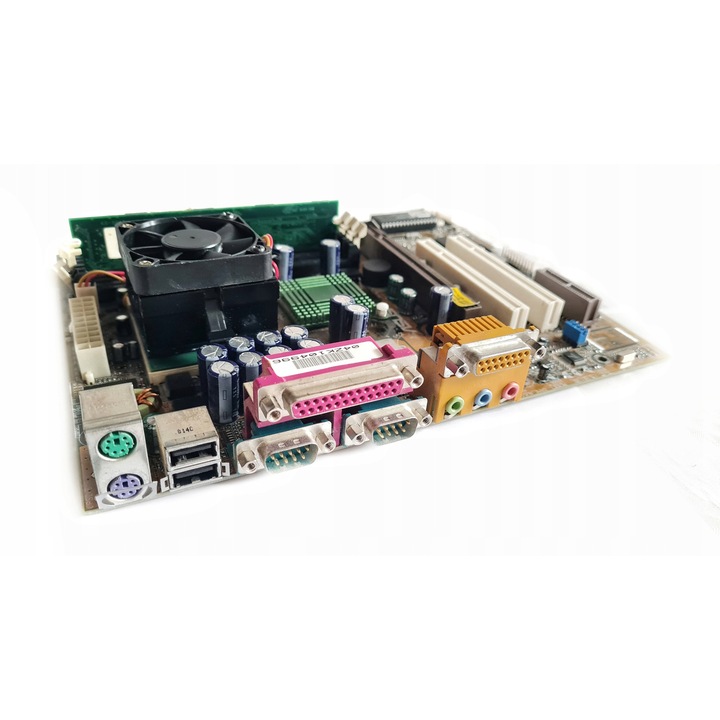 Alaplap, Asus, CUV4X-M, 3 RAM foglalat, micro ATX, 2 PCI