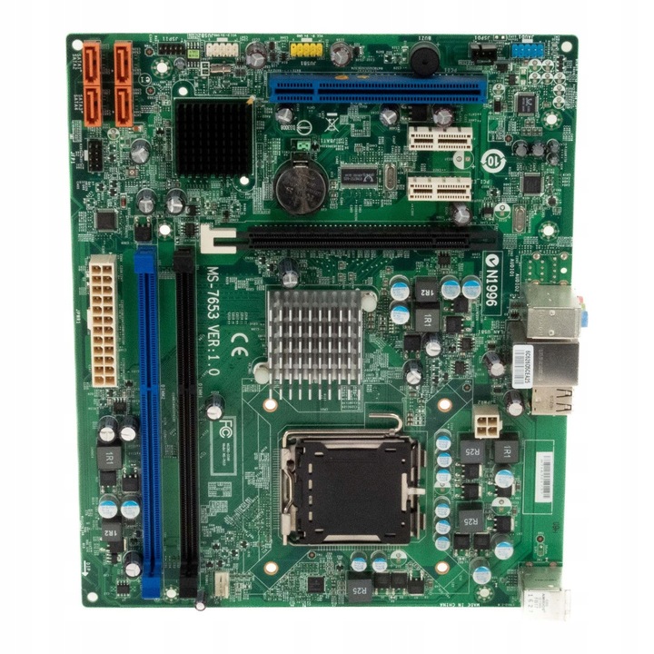 Alaplap MSI MS-7653 VER:1.0, micro ATX, 2 RAM foglalat, 3 PCI Express, LGA775 foglalat
