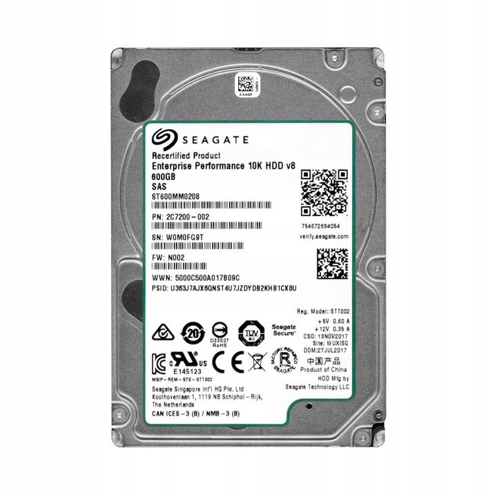 Hard Disk 600GB Seagate 10K 128MB 2.5'' SAS-3