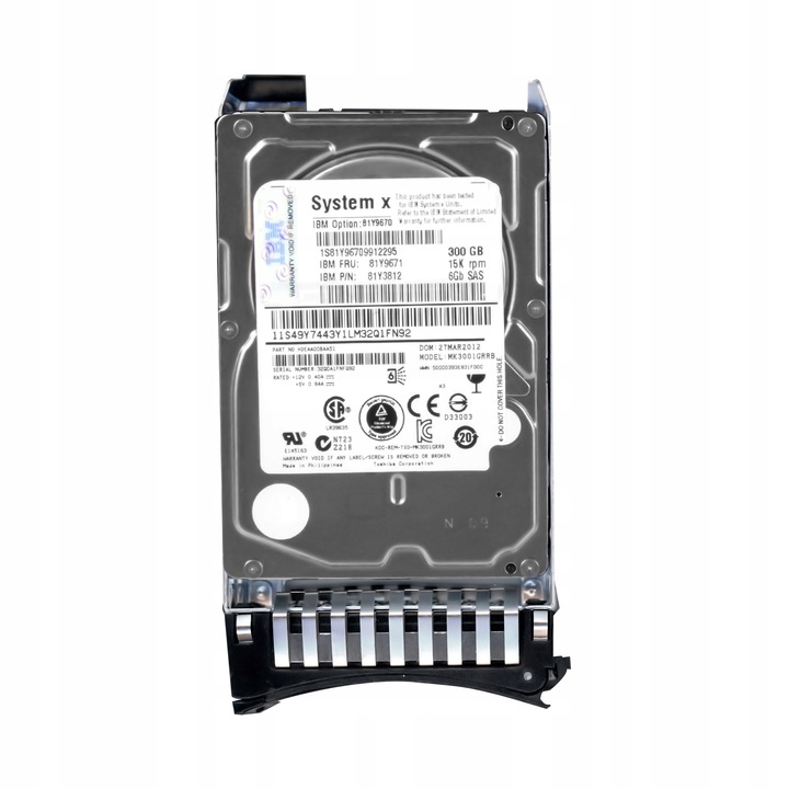 Hard Disk 300GB 15K 32MB SAS-2 2.5" MK3001GRRB