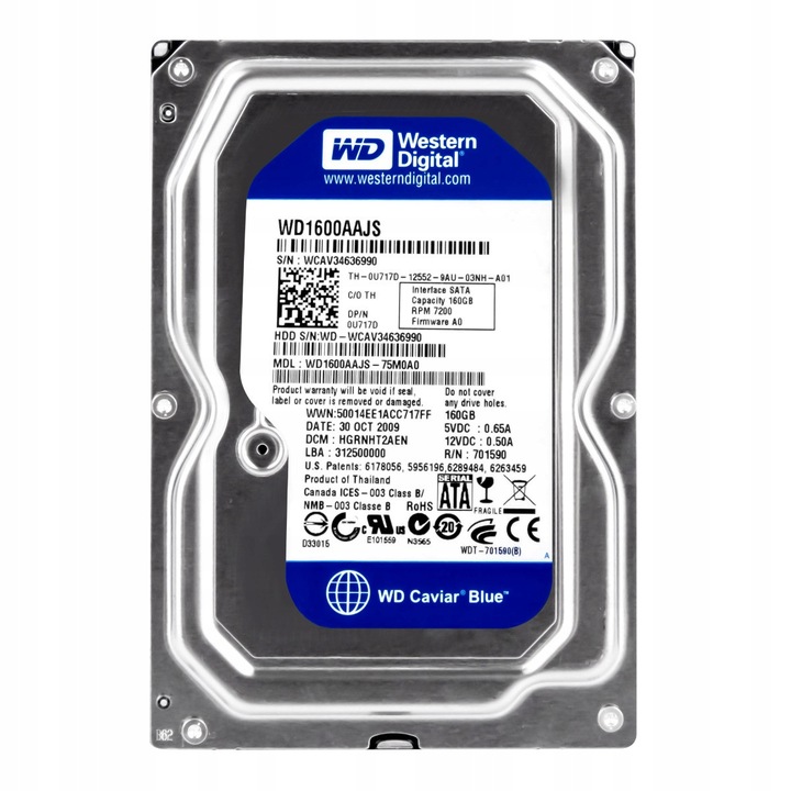 Hard Disk 160GB 7.2K 8MB SATA II 3.5'' Dell