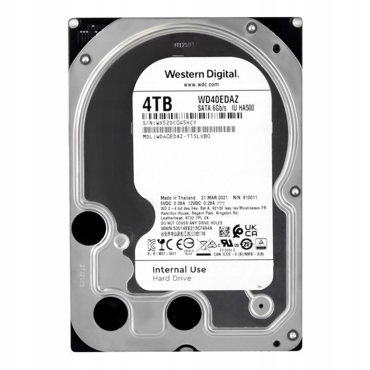 Hard Disk 4TB Western Digital 7200RPM 64MB SATA III 3.5"