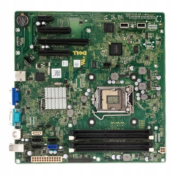 Dell alaplap, 0PM2CW modell, LGA1155 foglalat, DDR3, 4 RAM foglalat, 5x SATA, 2x USB