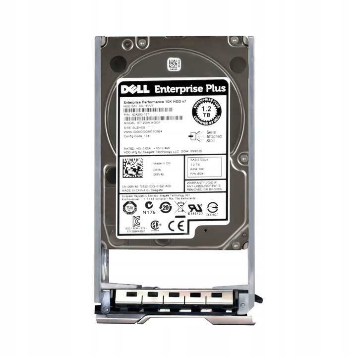 Hard Disk 2.5'' Dell 1.2TB 10000RPM 64MB SAS-2