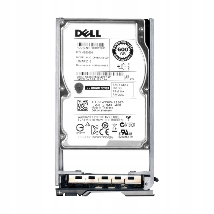 Hard Disk 600GB 10K 64MB SAS-2 2.5''