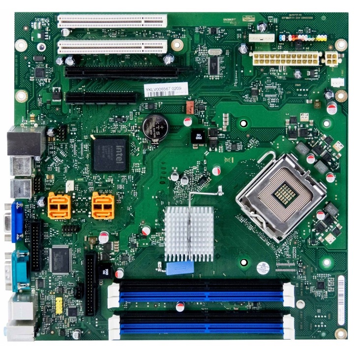 Fujitsu D2811-A12 GS3 alaplap, 4x DDR2, 2x PCI, 1x PCI-Ex16, 1x PCI-Ex4, 4x SATA, 264x267mm