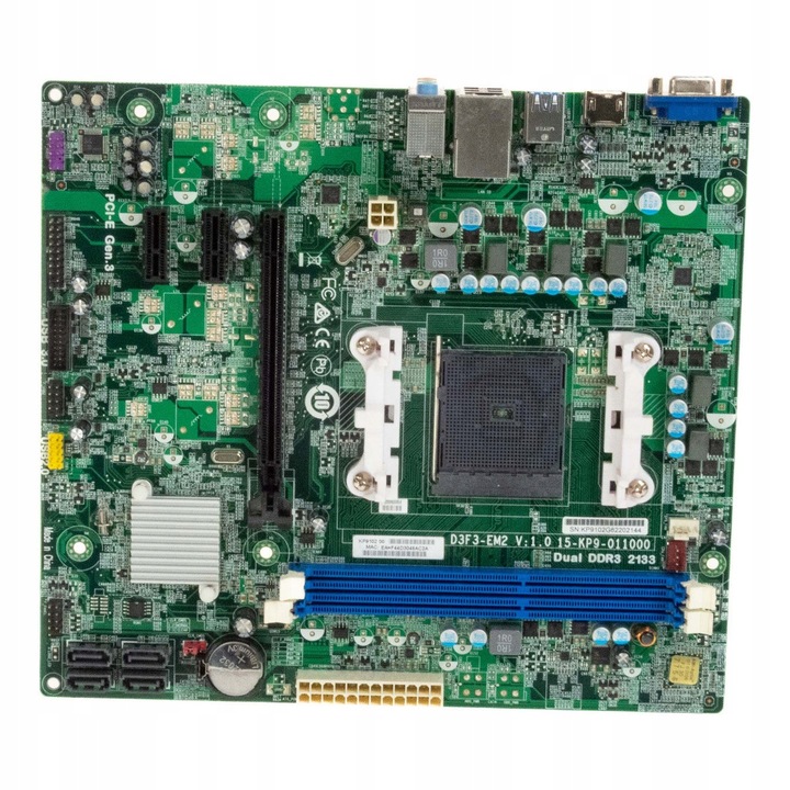 Medion D3F3-EM2 alaplap, microATX, AMD Socket FM2+, 2 RAM foglalat, 3 PCIe, VGA, HDMI