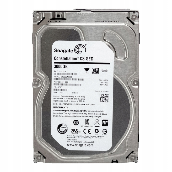 Hard disk 3.5" Seagate 3TB 7200RPM SATA III 64MB