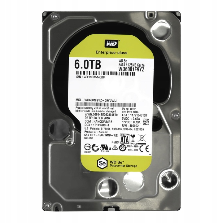Hard Disk 6TB, Western Digital, Se, 7200RPM, SATA III, 3.5''