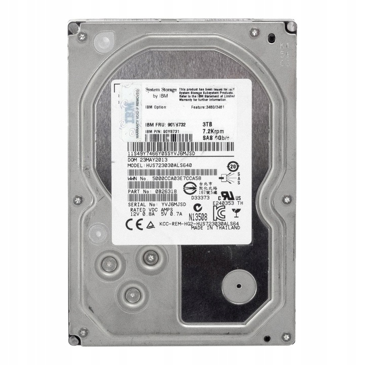 Hard Disk 3TB 7200RPM 64MB SAS-2 3.5"