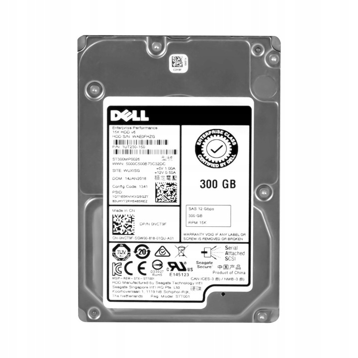 Hard Disk 300GB 15K 256MB SAS-3 2.5'' DELL ST300MP0026