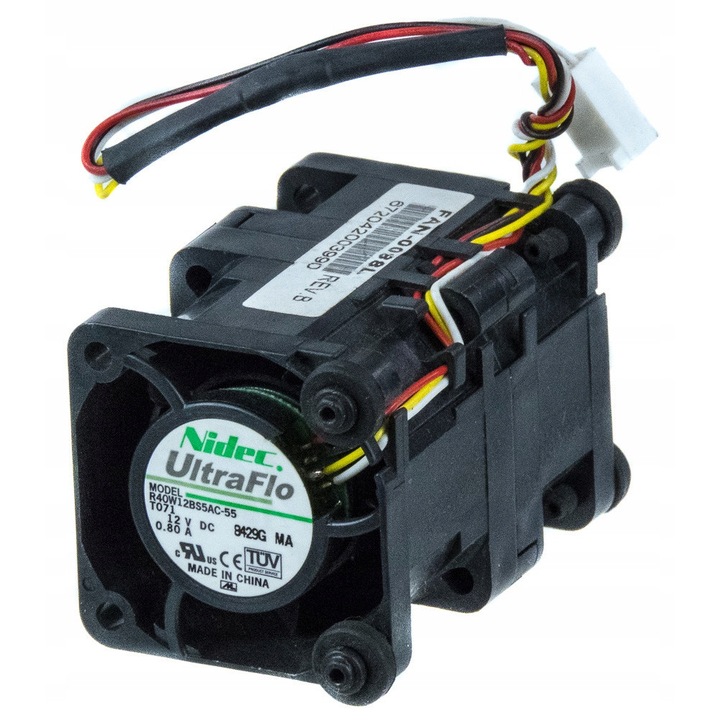 Ventilator PC Supermicro, 4cm, 9600-12000 RPM, 56dB, negru, 40x40x56mm