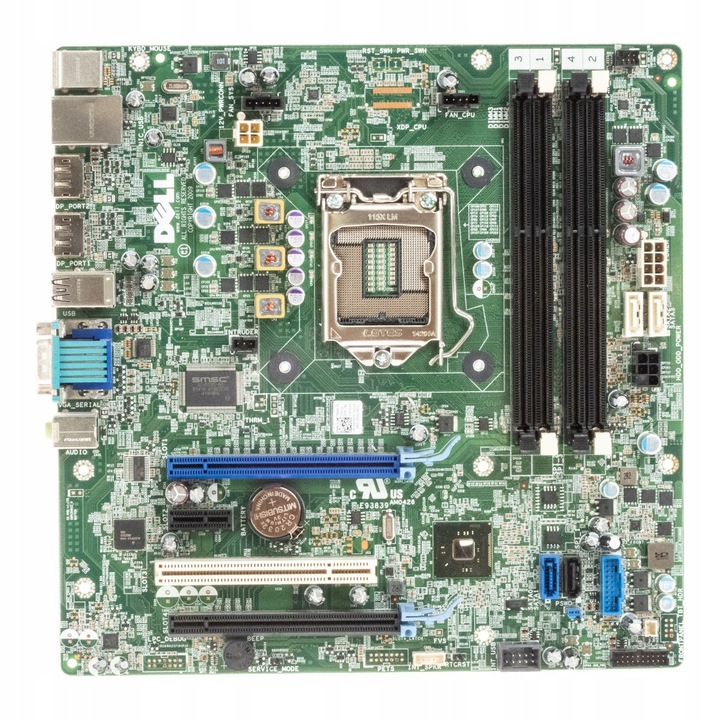 Dell 0VD5HY alaplap LGA1150 DDR3 PCIe, 4 RAM foglalat, 3 PCI Express, 2x PCIe x16, 2x USB, 6x SATA