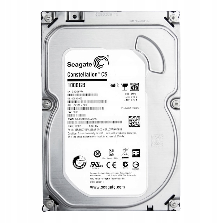 Hard Disk 1TB Seagate 7200RPM 64MB SATA III 3.5"