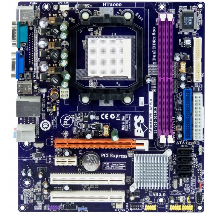 ECS GeForce6100PM-M2 V2.0 alaplap, NVIDIA GeForce 6100, DDR2