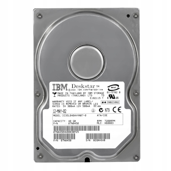 Hard Disk 40GB 7200RPM 2MB ATA 3.5'' IBM DeskStar 120GXP