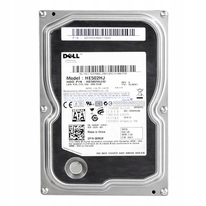 Hard Disk 500GB 7200RPM SATA II 3.5"