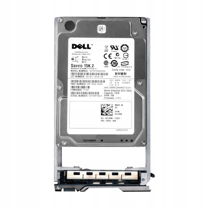 Hard Disk 2.5'', Dell, 73GB, 15000RPM, 16MB Cache, SAS-2