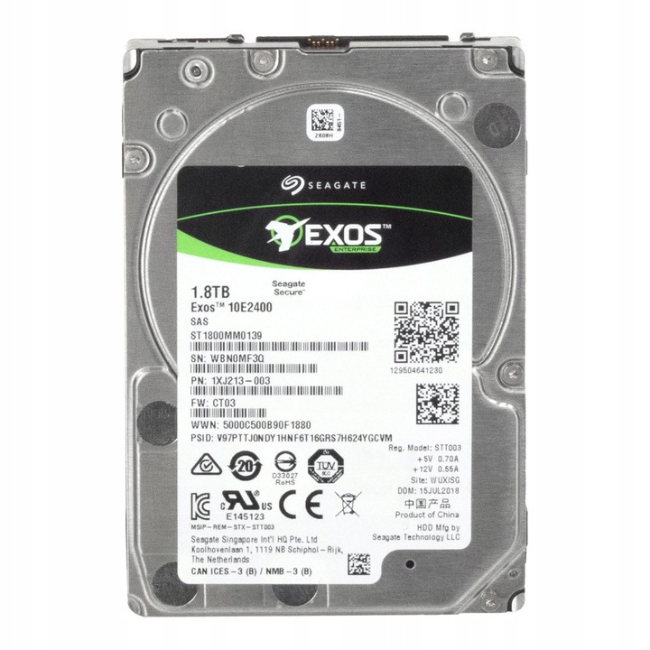 Hard Disk 2.5'' Seagate EXOS 10E2400 1.8TB 10000RPM 256MB SAS-3